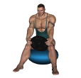 Plate Curl - Fitness Ball